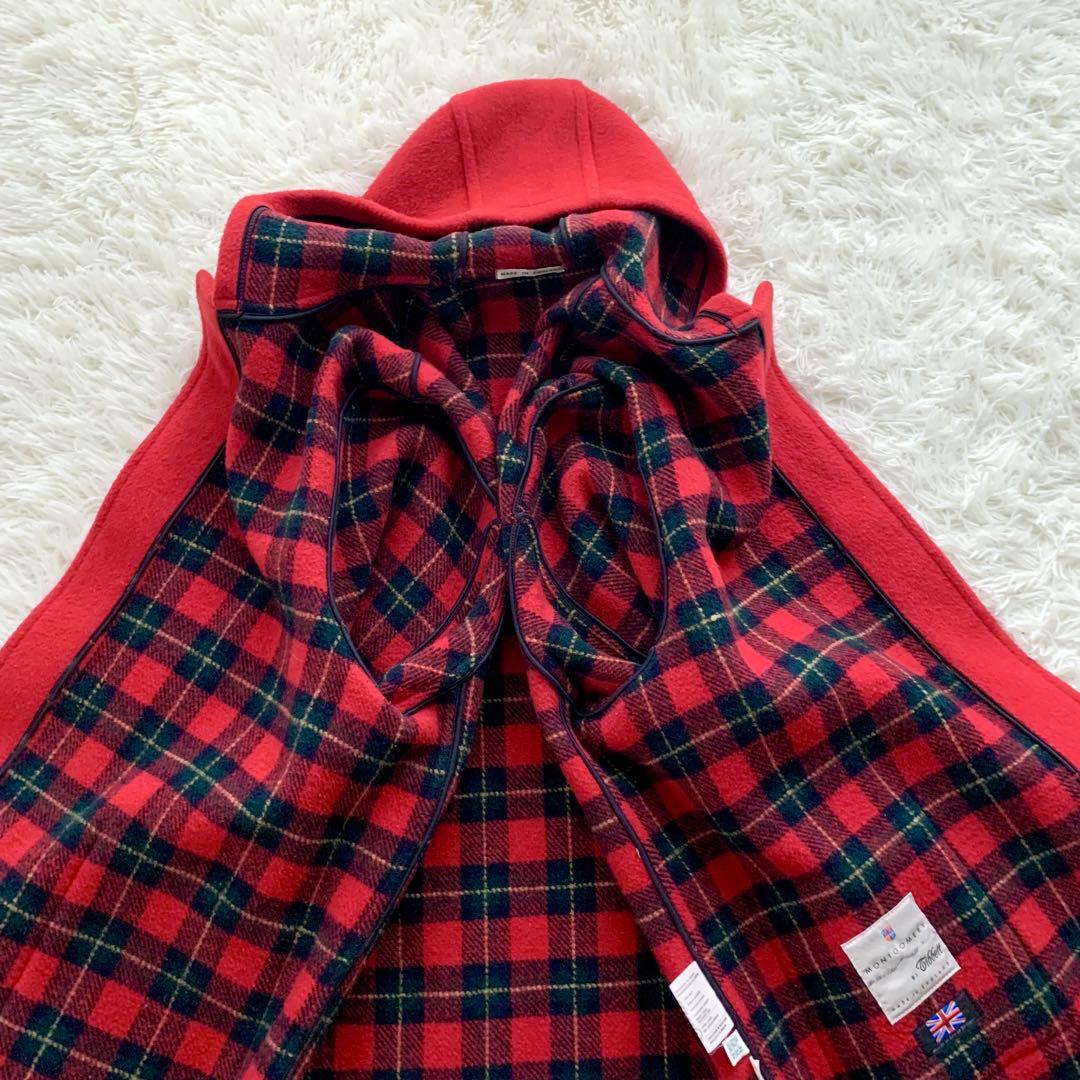 【極美品 3L】MONTGOMERY Tibbett ダッフルコート 英国製 赤