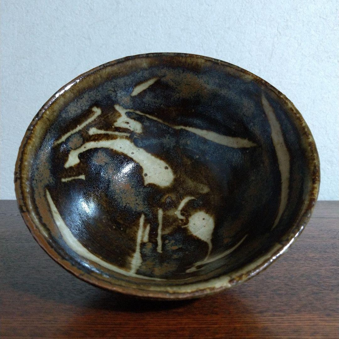 河井寛次郎　草繪碗　桐共箱　紐なし