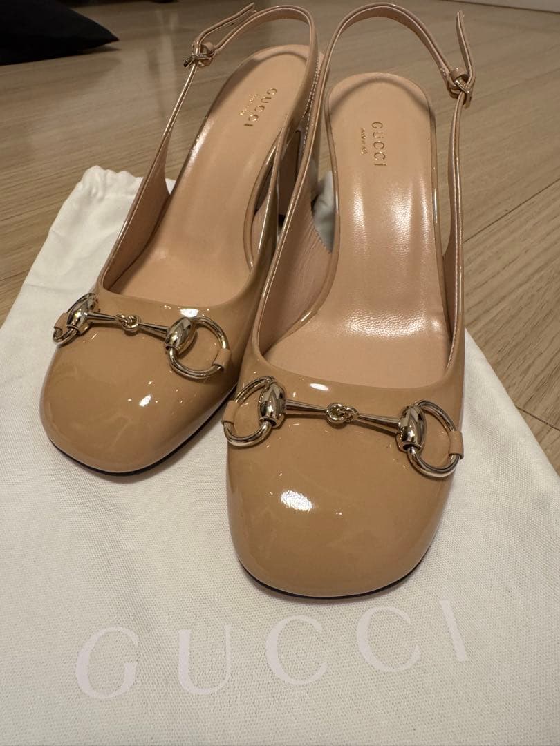 ほぼ未使用✨GUCCI グッチ ホースビット エナメル サンダル✨