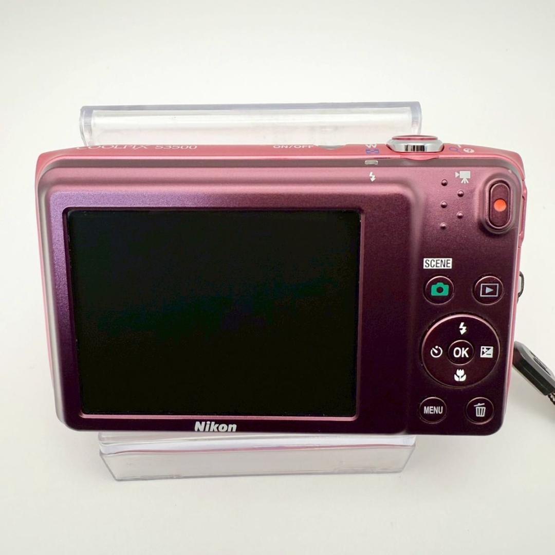 【動作OK】Nikon COOLPIX S3500 ピンク デジカメ 12-5