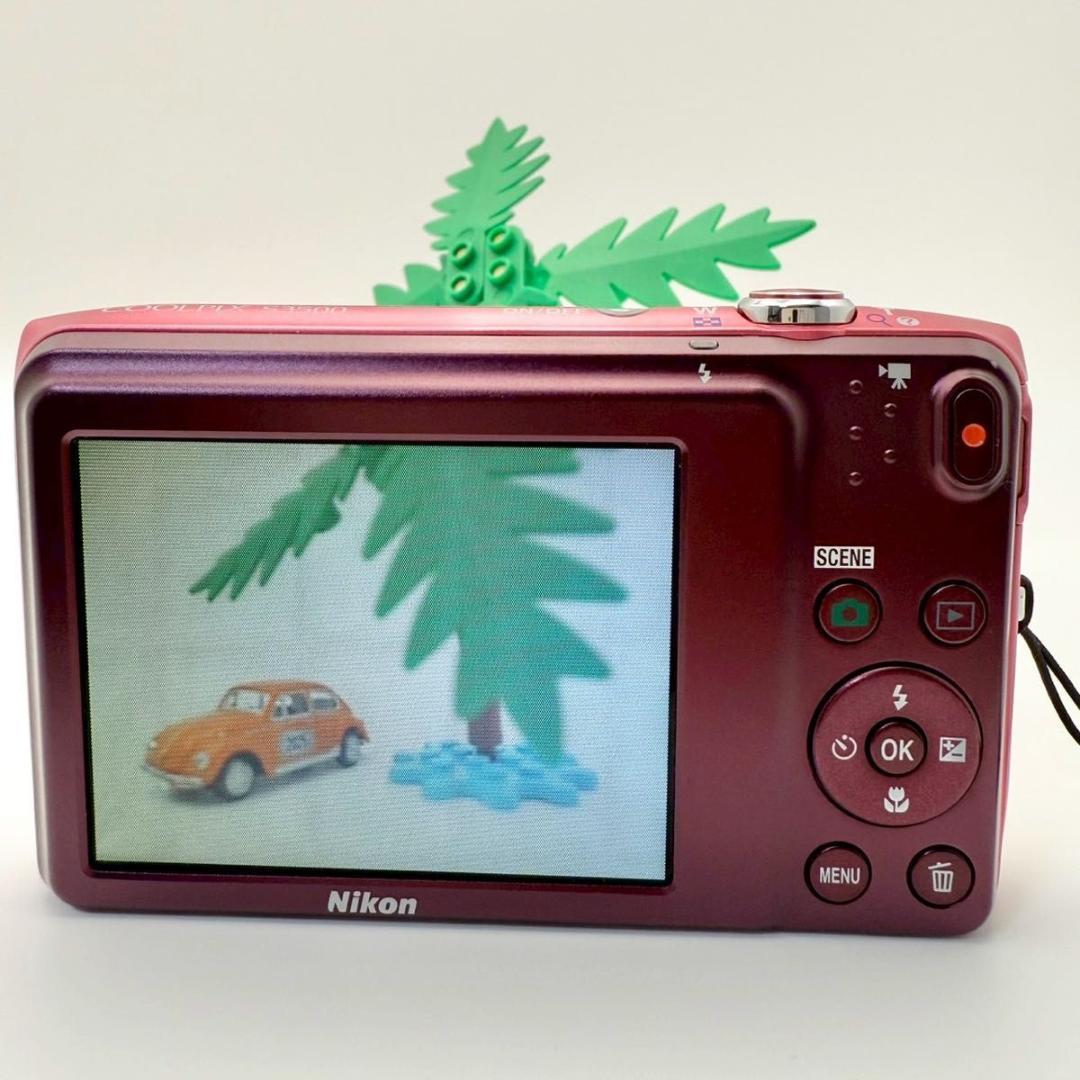 【動作OK】Nikon COOLPIX S3500 ピンク デジカメ 12-5