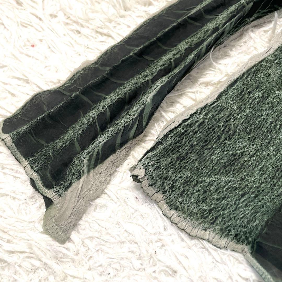 ヨシキヒシヌマ　シースルー長袖シャツ　3