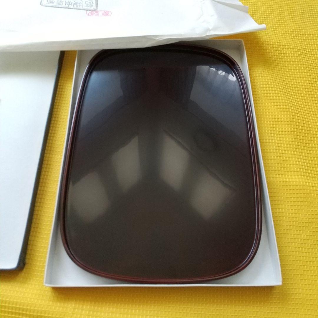 輪島塗 天然木 布着本堅地 漆器 盆