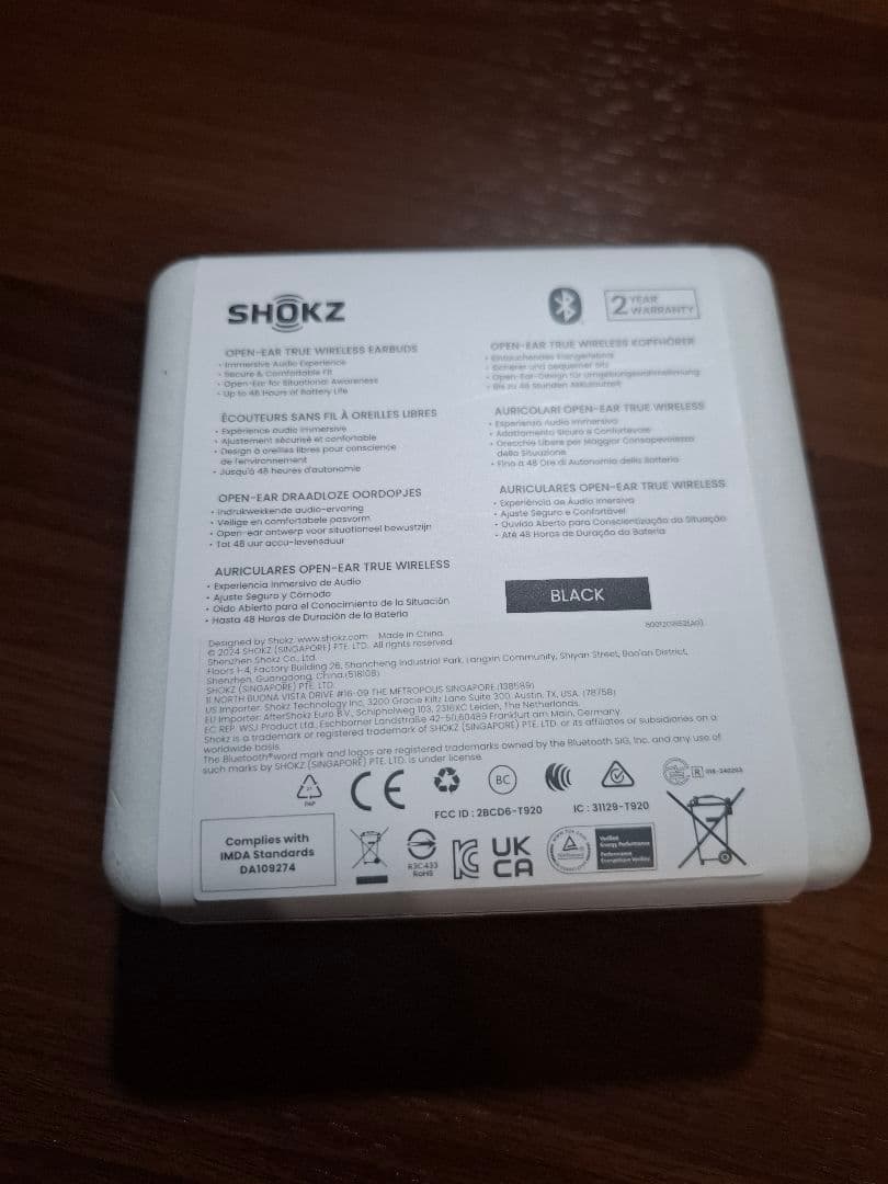 SHOKZ OPENFIT 2 ブラック