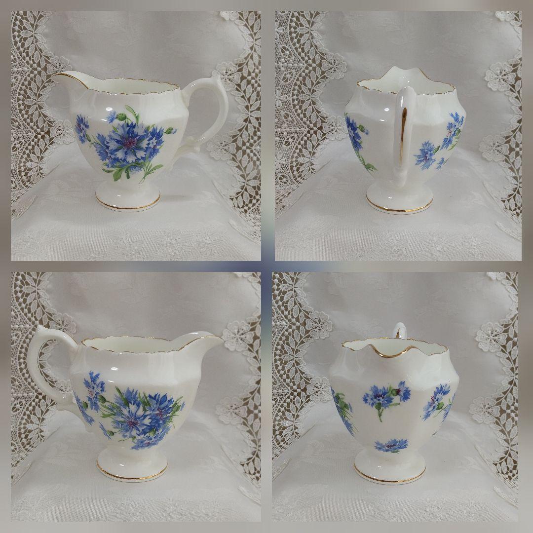 ハマースレイ ティーセット ポット シュガー クリーマー コーンフラワー 矢車草