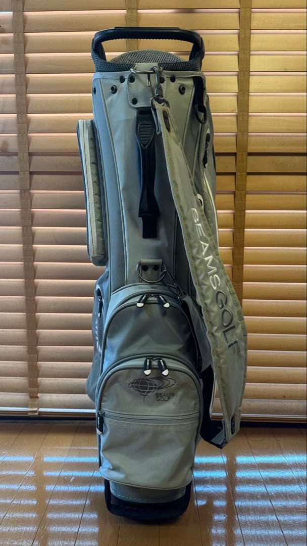 BEAMS GOLF キャディバッグ グレー