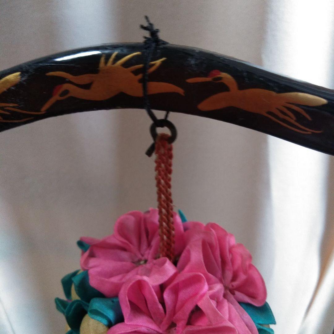 古Aー5　　雛飾り　 吊りくす玉飾り　つまみ細工