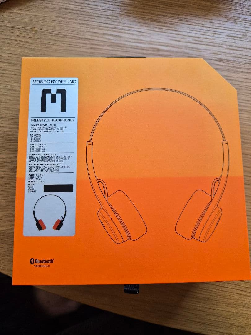 MONDO BY DEFUNC Freestyle Headphones　黒