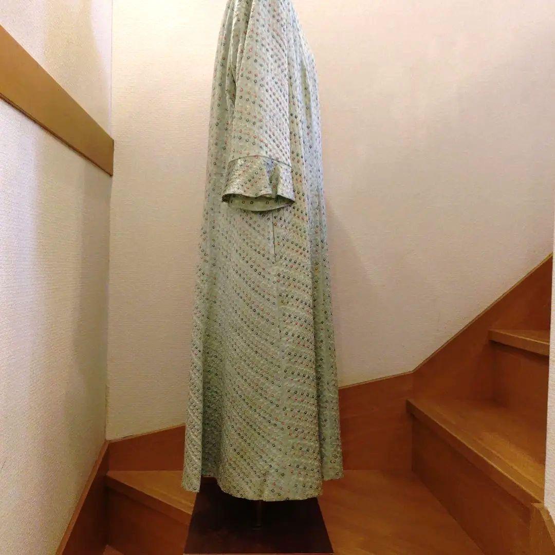 小*豆様 kiyoko koga 絹のお仕立て七分袖ワンピース