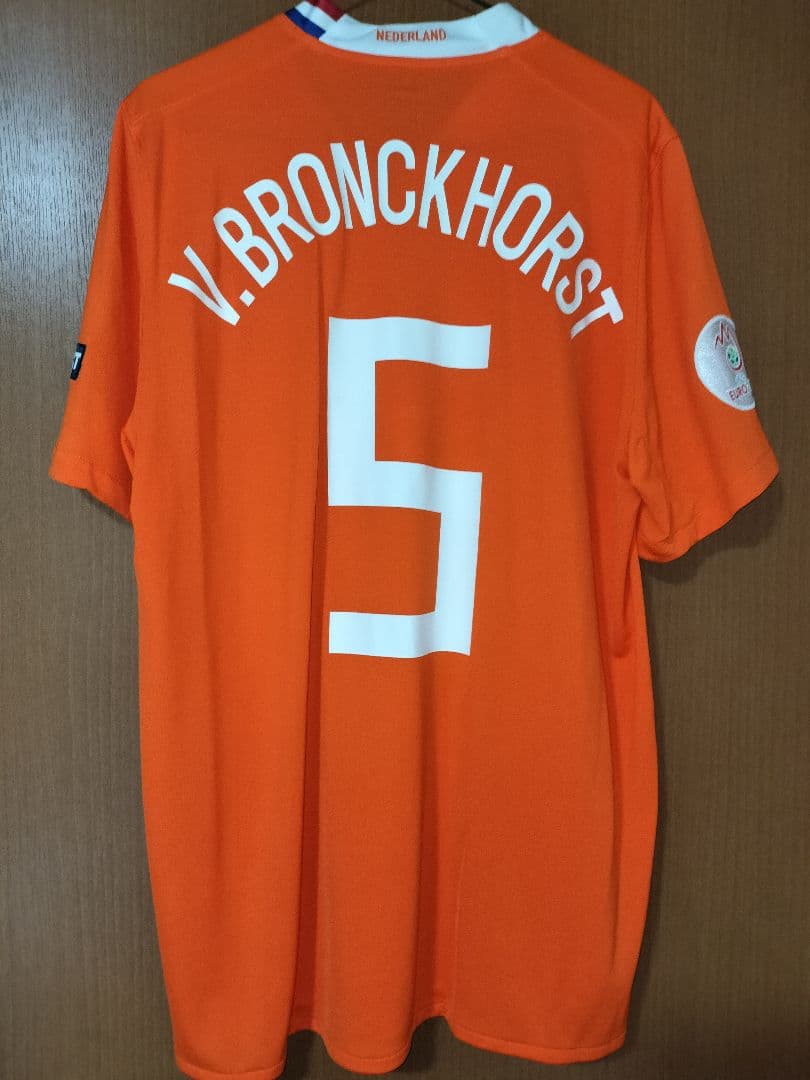 サッカー オランダ代表 2008 ホーム #5 ファン・ブロンクホルスト XL