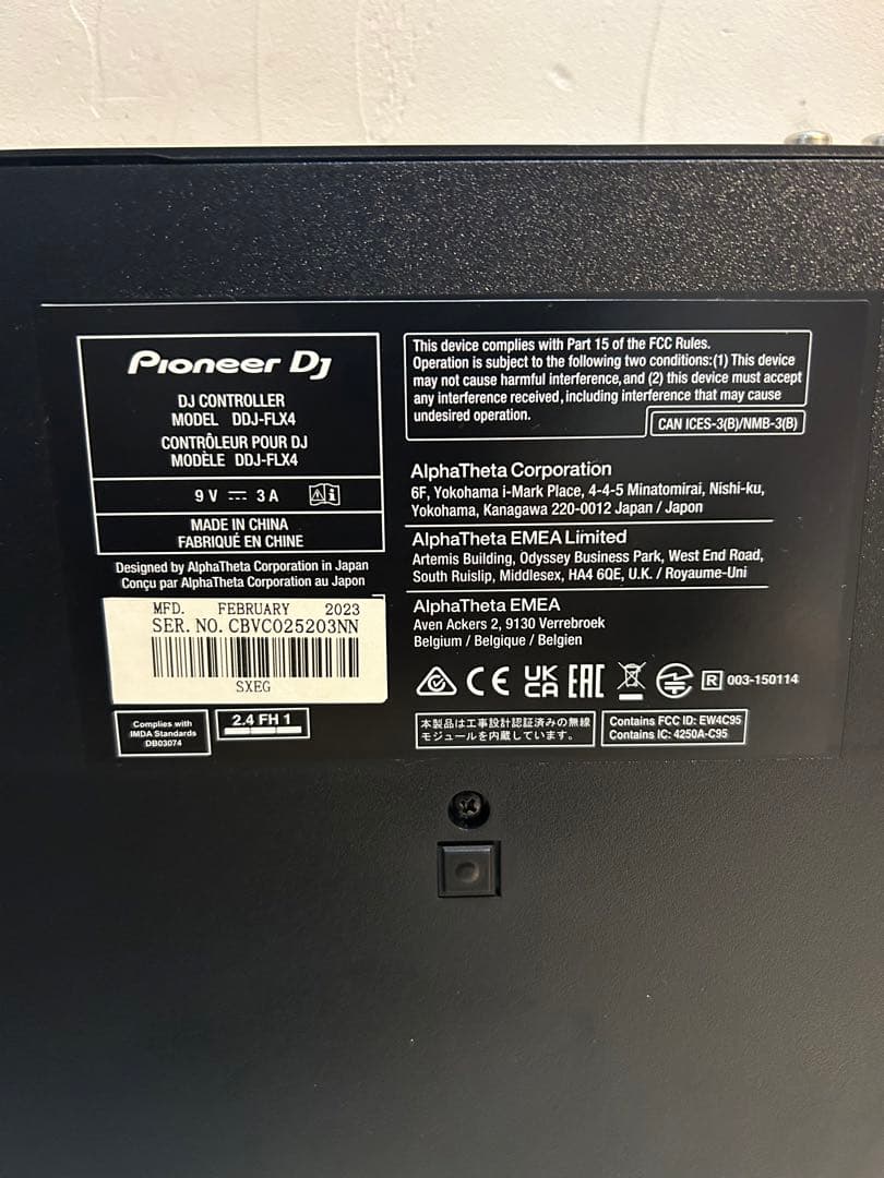 【美品】Pioneer DJ DDJ-FLX4 DJコントローラー
