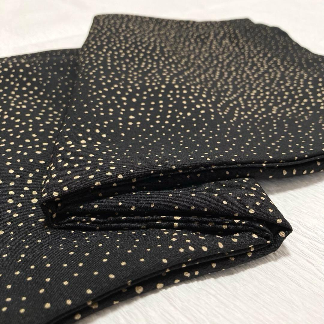 【美品✨】和物語　市田株式会社　洗える着物　小紋　黒色　ドット　水玉　日本製R2