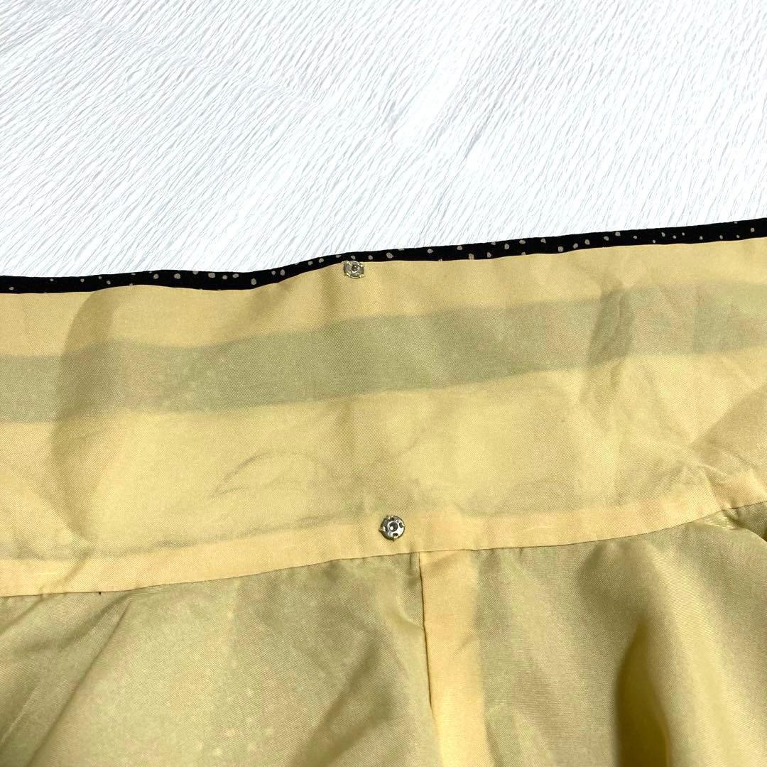 【美品✨】和物語　市田株式会社　洗える着物　小紋　黒色　ドット　水玉　日本製R2