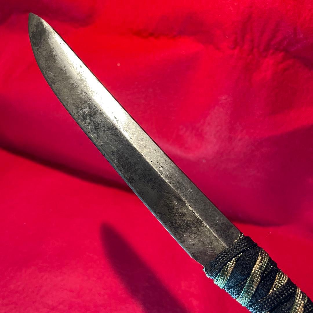 日本刀　残欠　ナイフ　⑥ 古刀　脇差　切先　フルタング　バトニング　アウトドア