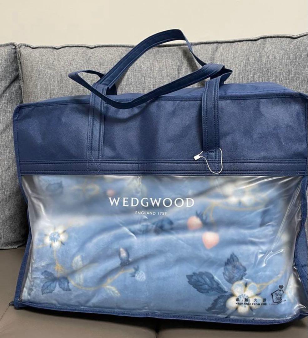 【激レア/実質新品】 ダブル毛布 ワイルドストロベリー　ブルー