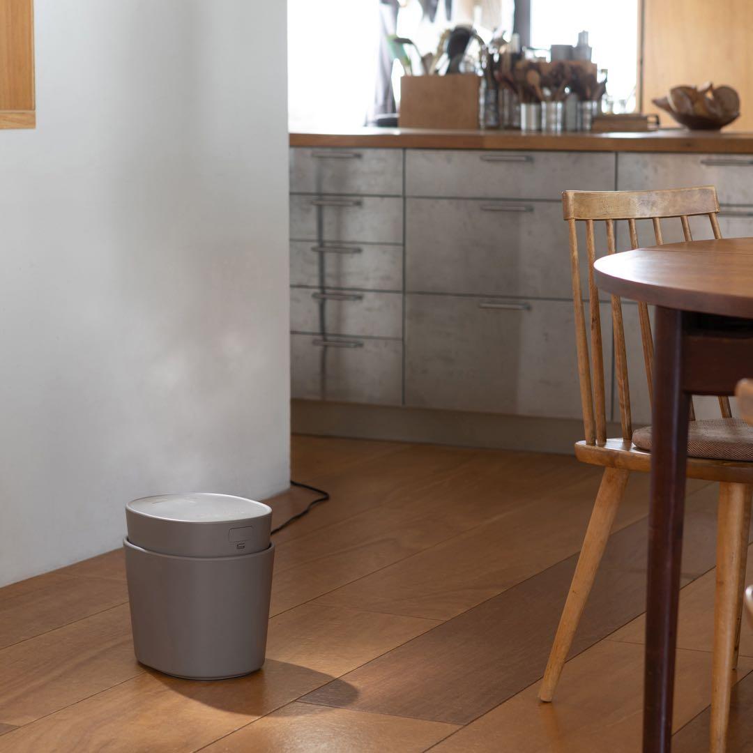 【新品】±0 プラスマイナスゼロ スチーム式 加湿器H220 ブラウングレー