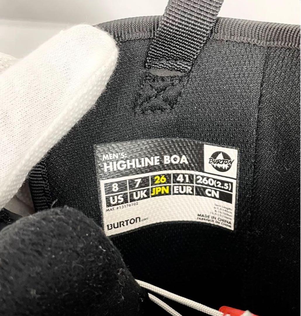 美品 BURTON HIGHLINE BOA スノーボードブーツ 25,26cm