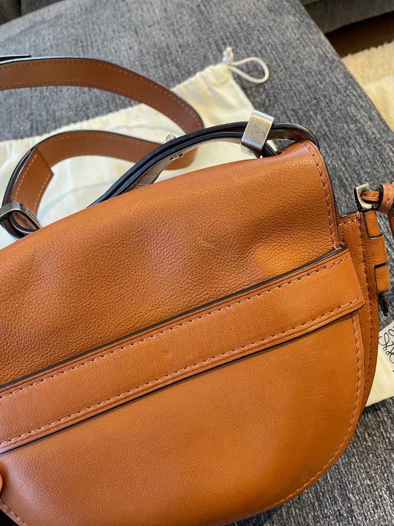 ロエベ　LOEWE ゲート　ショルダーバッグ　ブラウン