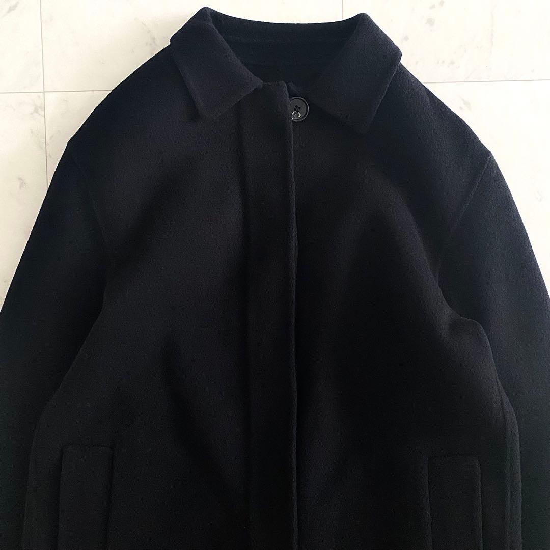 美品 セオリー Theory 23AWカシミヤ混 ダブルフェイスリバーコート P