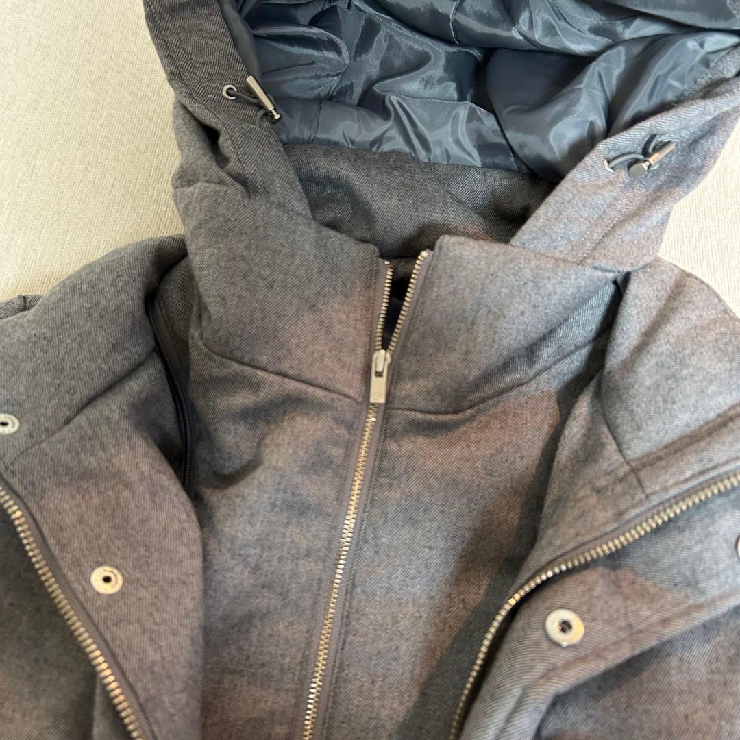 【カルバンクライン】ダウンジャケット　メンズ　グレー　毛98% 上品　カジュアル