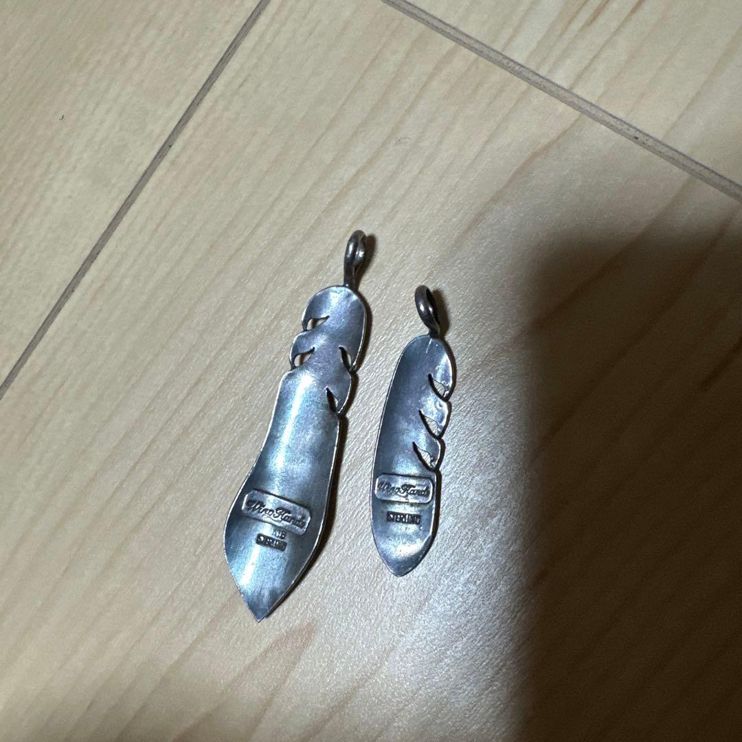 Wing Hands フェザーネックレス　K18