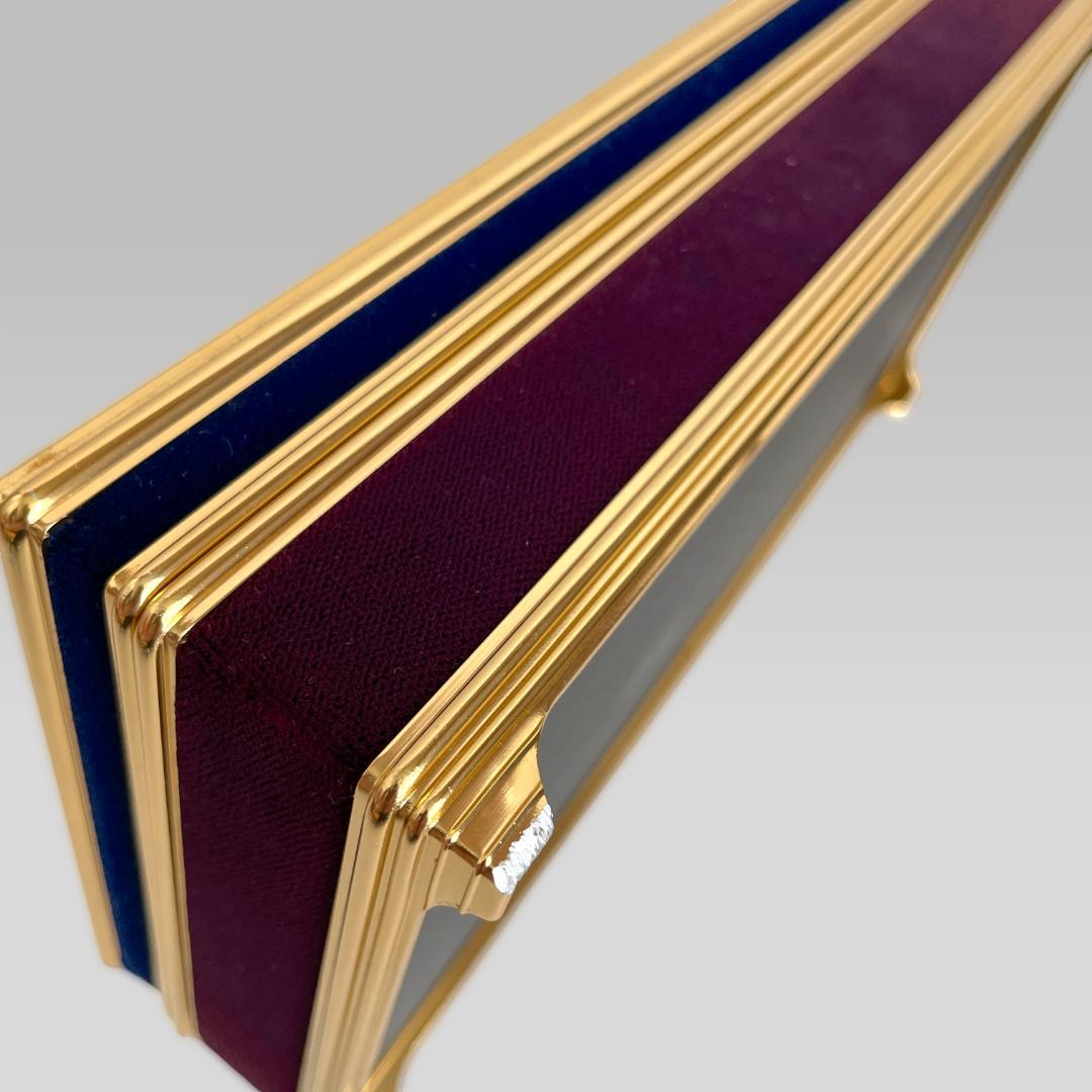 80s【ヴィンテージ】ベロア クラシックデザイン ジュエリーボックス ケース