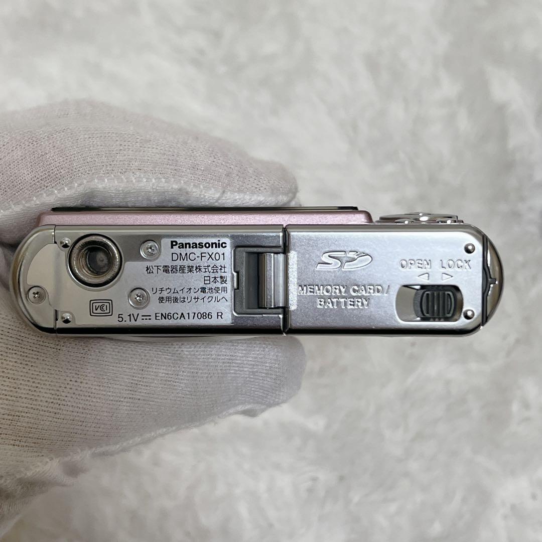 完動品 Panasonic LUMIX DMC-FX01 ピンク コンデジ
