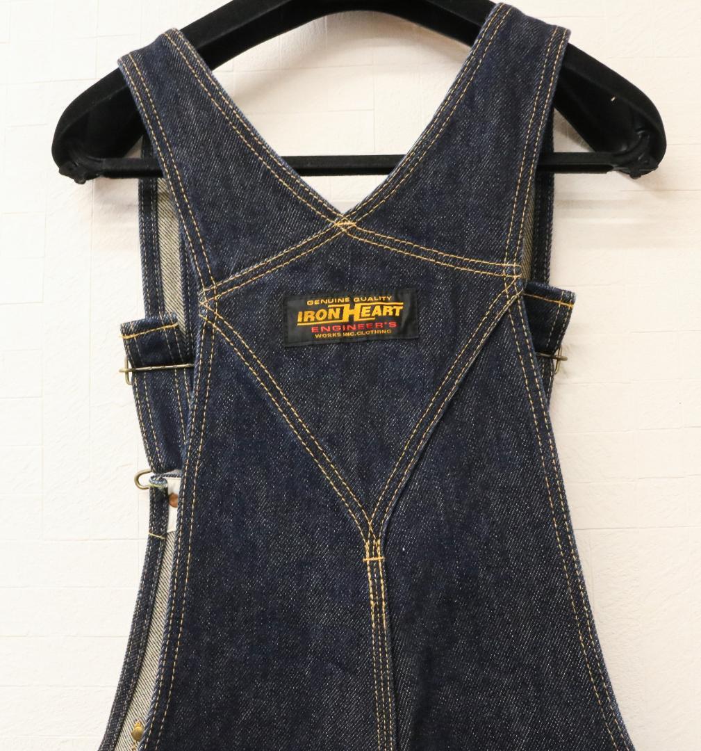 美品 IRON HEART オーバーオール デニム 805 アイアン ハート