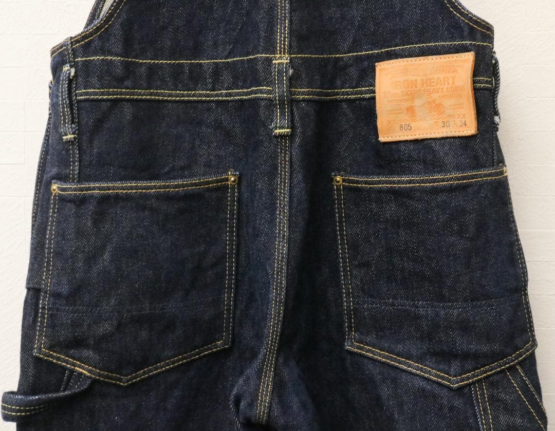美品 IRON HEART オーバーオール デニム 805 アイアン ハート