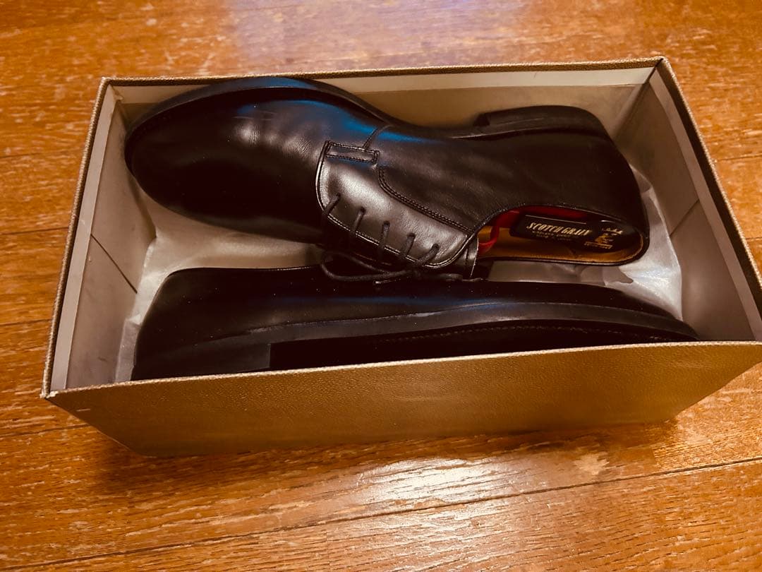 【SCOTCH GRAIN】ブラック レザーシューズ　※ぱぴぷ