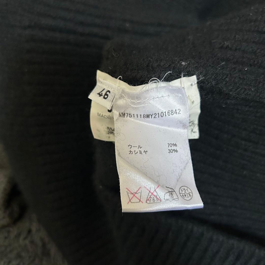 14AW JIL SANDER ジップディテールカシミヤニット