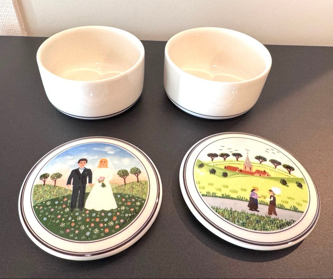 Villery & Boch 陶器小物入れ　2個セット