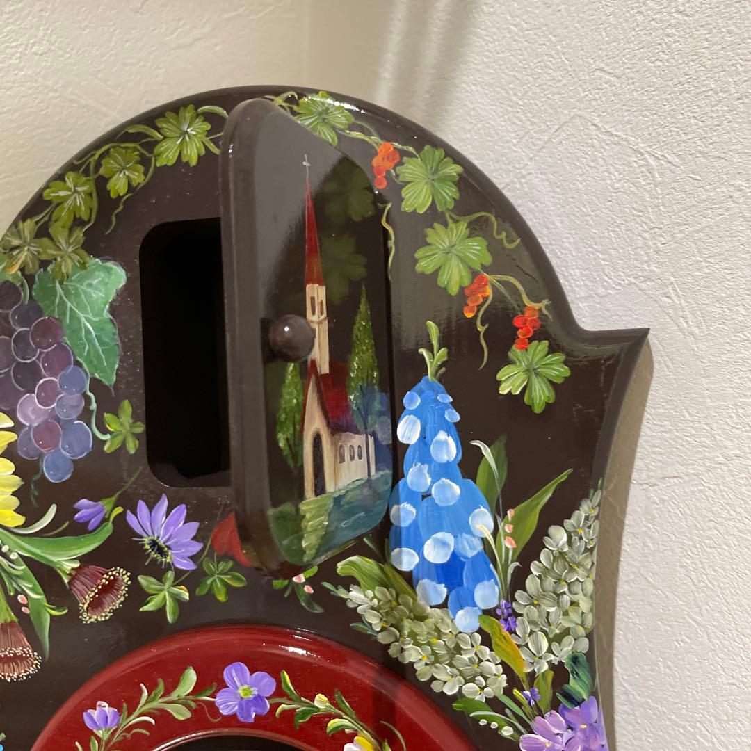 トールペイント　アッセンデレフト　壁掛け時計　未使用品