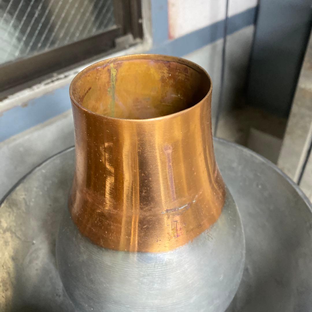 【TS11222】銅製 神仙炉 蝙蝠手 火鍋 しゃぶしゃぶ鍋　直径27cm