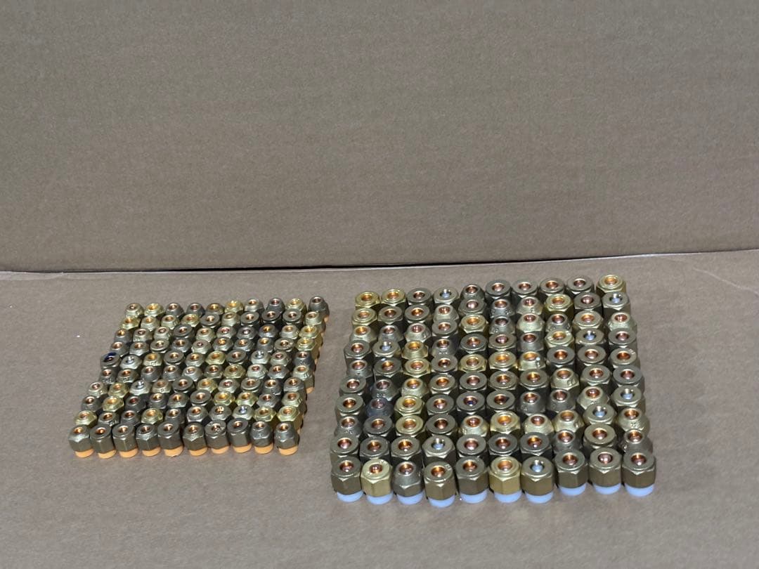 エアコン用フレアナット 2分100個3分100個