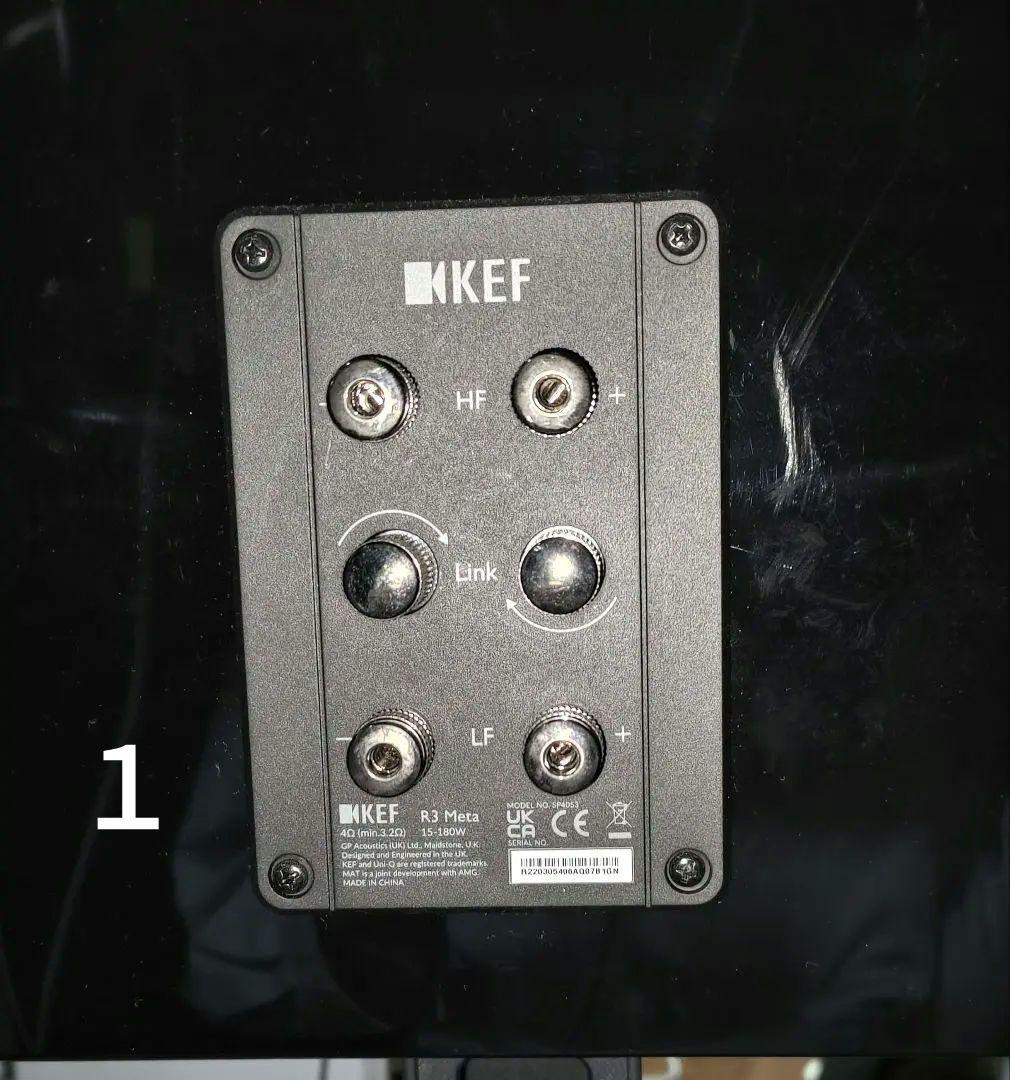 KEF R3  ピアノブラック　ペア　オーディオスピーカー