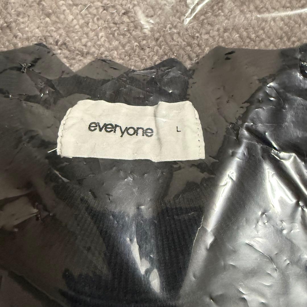 トップス everyone original logo crew sweat BLACK