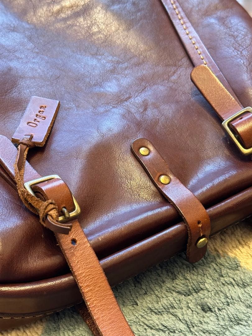 HERZ Organ（オルガン）口枠トートバッグG-14革バッグレザー