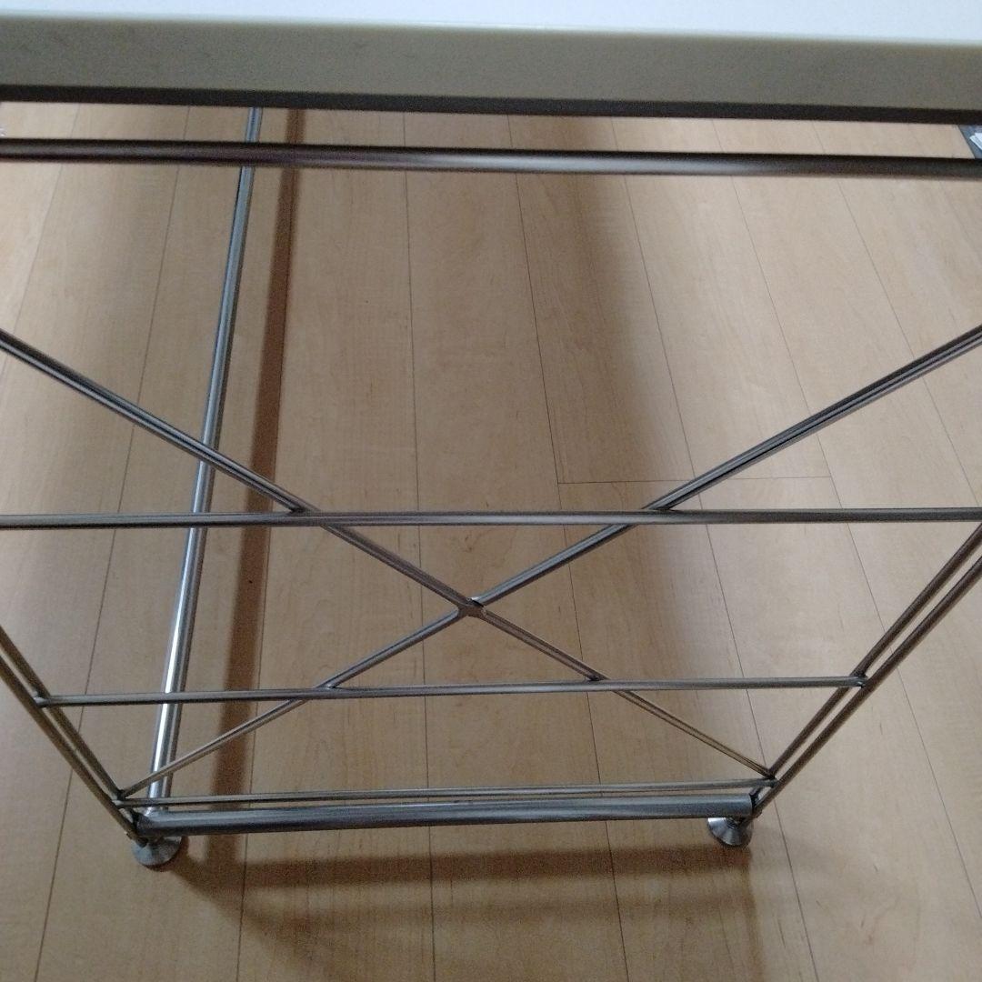 MUJI 無印良品 ステンレスユニットシェルフ デスク 120 × 52
