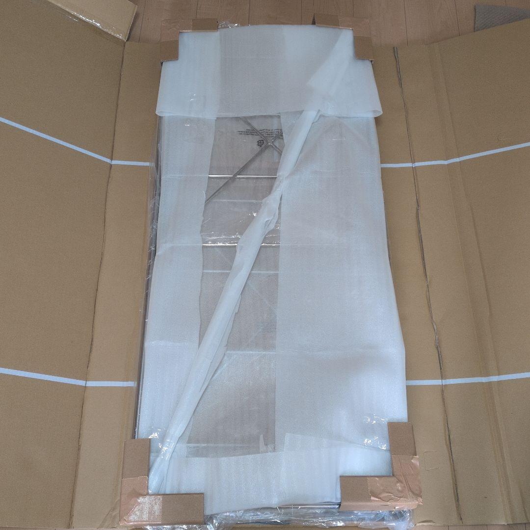 MUJI 無印良品 ステンレスユニットシェルフ デスク 120 × 52