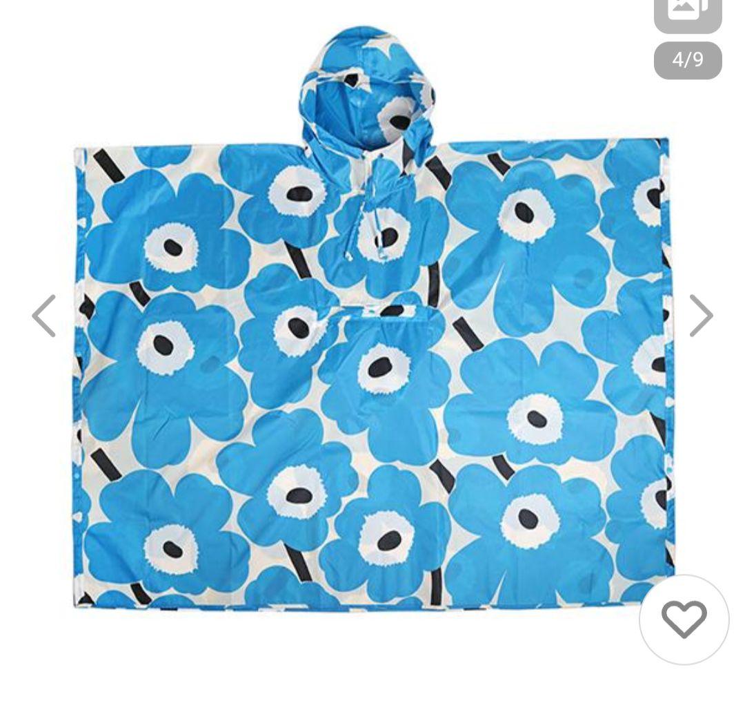 新品未使用未開封マリメッコmarimekkoレインポンチョ　ウニッコ　国内正規品