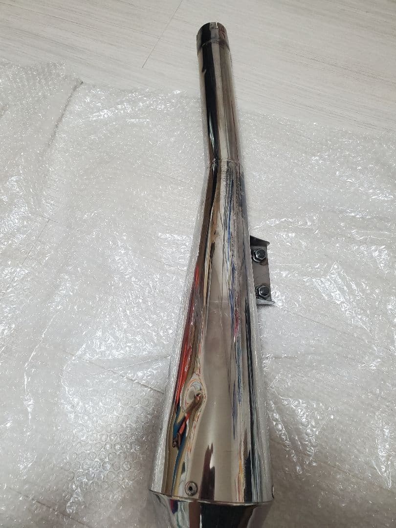 SR400 SR500 クェーサーメガホンマフラー モトギャラリークラフト製