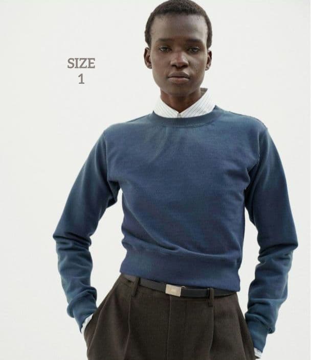 新品 PRODUCT DYED PIMA LIGHT SWEAT P/O 1