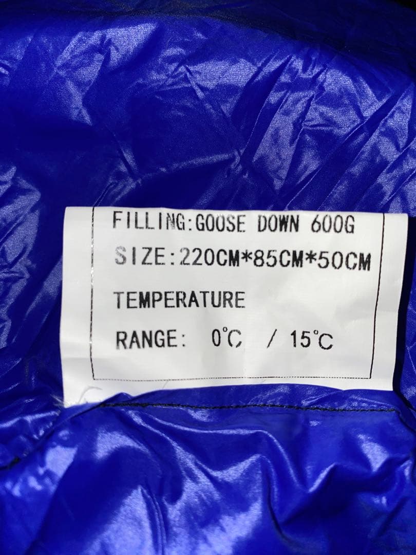 ダウンシュラフ600gColumbiaグースダウンシュラフ　コロンビア