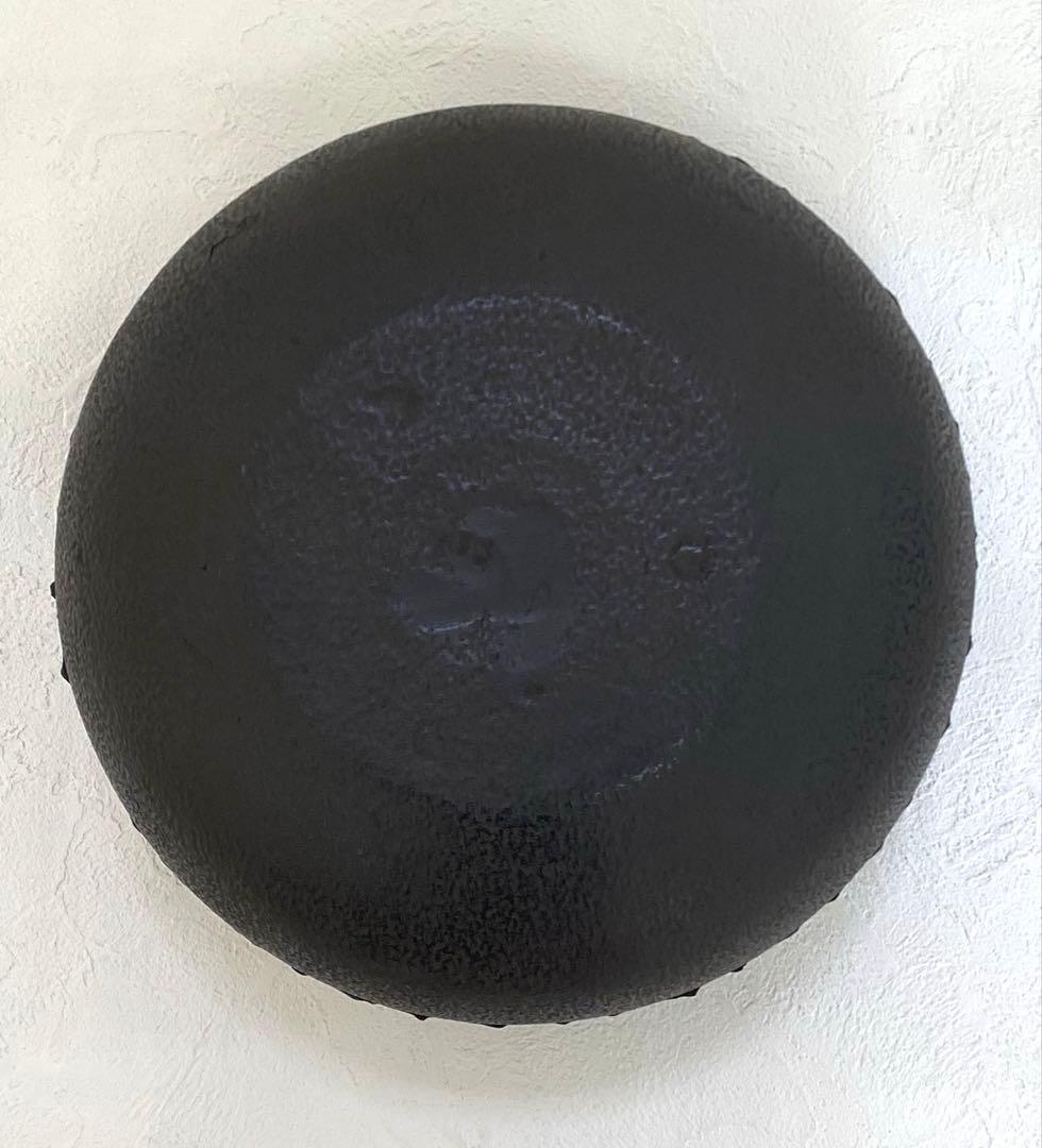 美品 茶道具 あじろ鉄 炉釜 焼抜炉用釜 置炉釜 姥口刷毛目釜