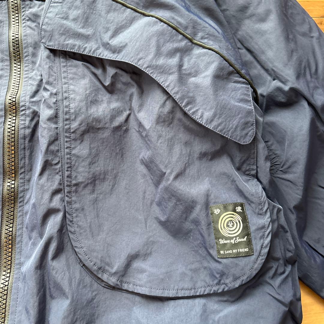 Wave of Sand 砂波　ナイロンジャケット　ネイビー