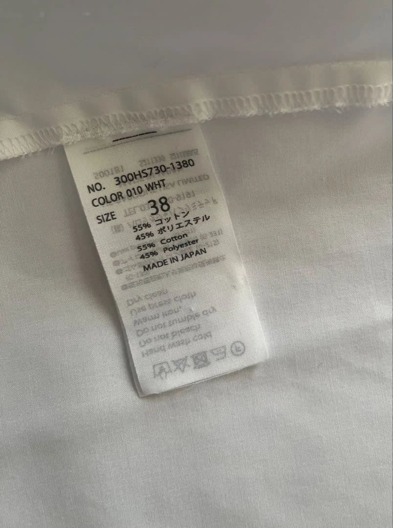 ENFÖLD エンフォルド　HOLE-COLLARSHIRT