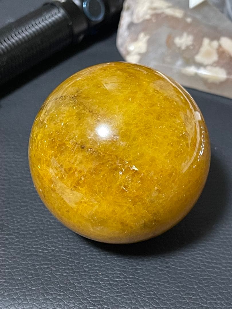 超レア　ゴールデンヒーラー　スフィア　約5.9cm 天然石
