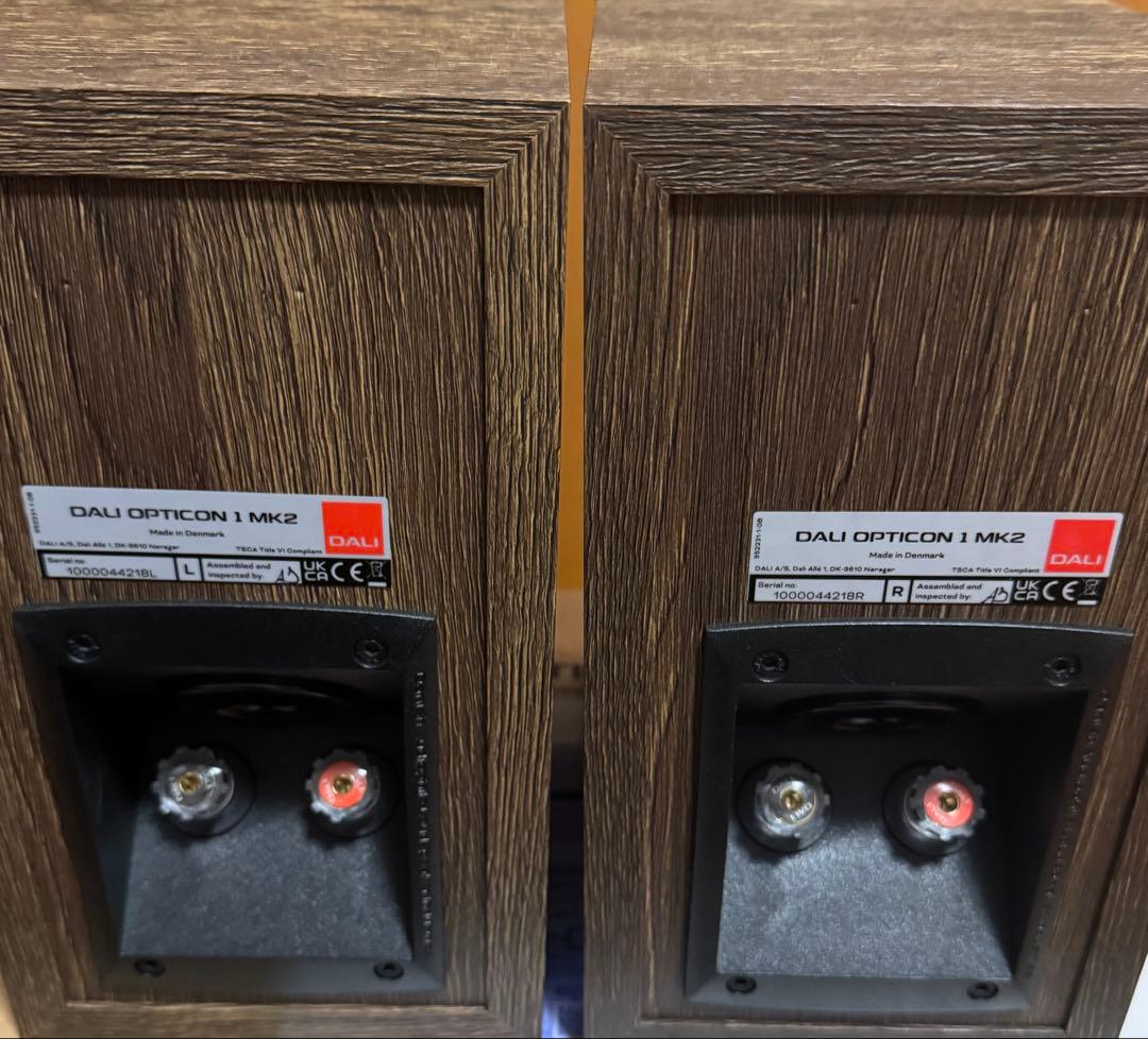 ダリ　ブックシェルフ型スピーカー（ペア）OPTICON1MK2TO 新品同様
