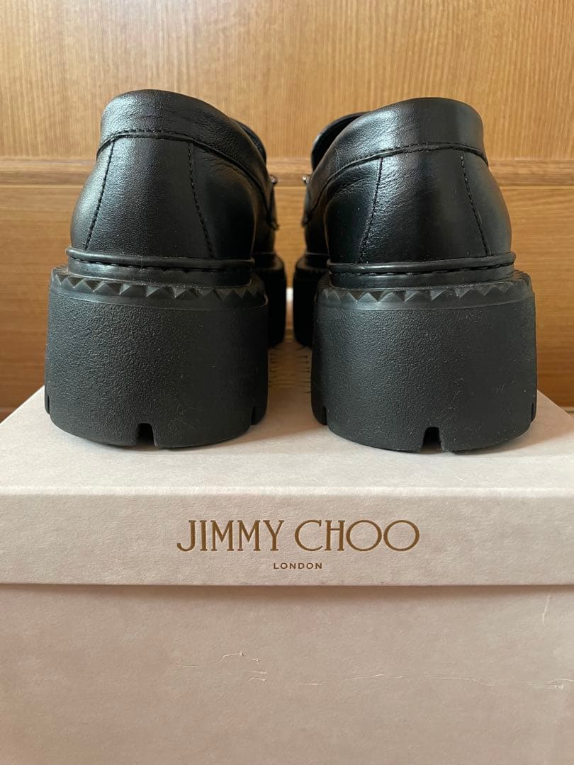 【JIMMY CHOO】Bryer 厚底ローファー　36.5